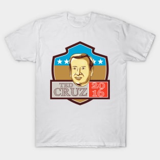 Ted Cruz President 2016 Republican Shield T-Shirt